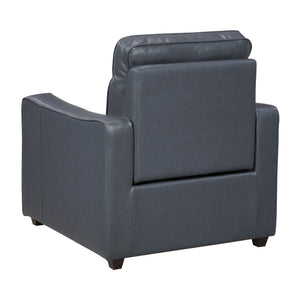Orlin Faux Leather Power Reclining Chair with Curved Track Arms