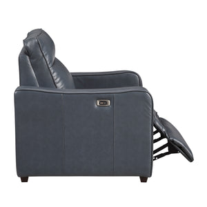 Orlin Faux Leather Power Reclining Chair with Curved Track Arms