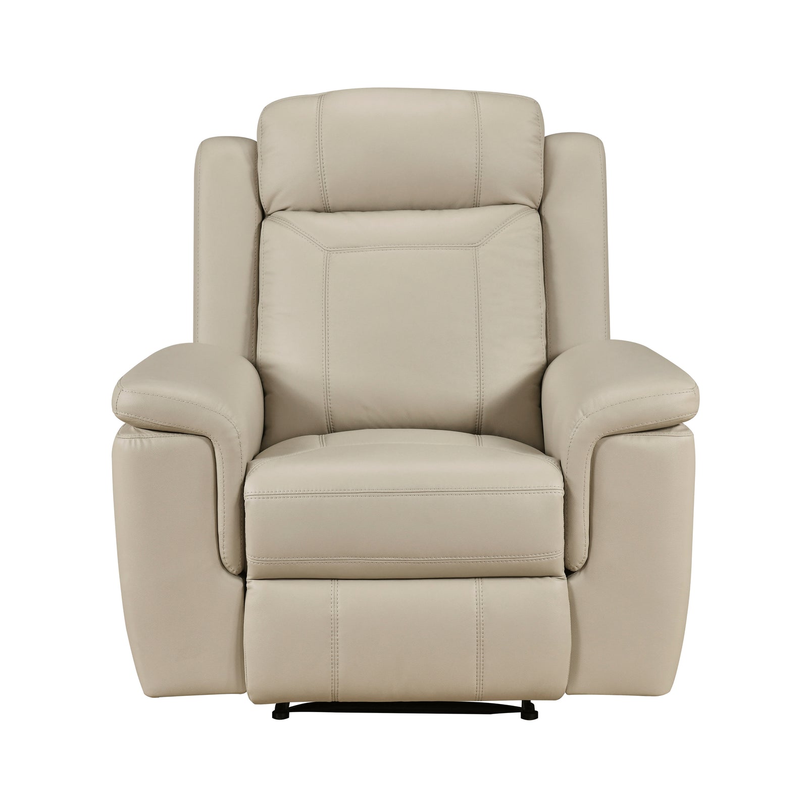 Zaria Leather Match Manual Reclining Chair