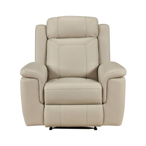 Zaria Leather Match Manual Reclining Chair