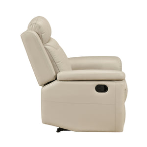 Zaria Leather Match Manual Reclining Chair