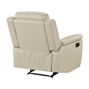 Zaria Leather Match Manual Reclining Chair