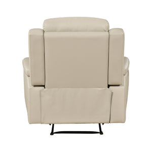Zaria Leather Match Manual Reclining Chair