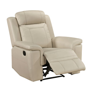 Zaria Leather Match Manual Reclining Chair