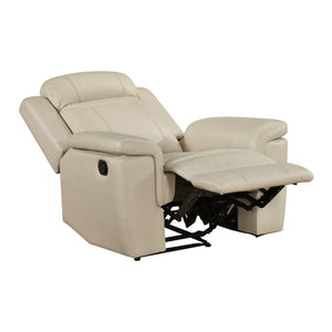 Zaria Leather Match Manual Reclining Chair
