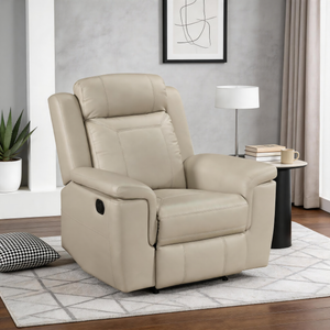 Zaria Leather Match Manual Reclining Chair