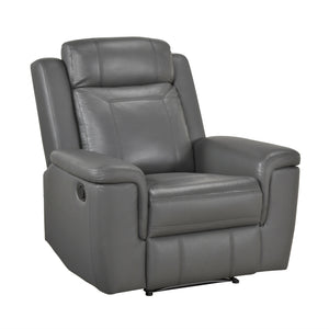 Zaria Leather Match Manual Reclining Chair