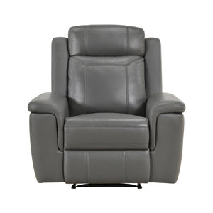 Zaria Leather Match Manual Reclining Chair