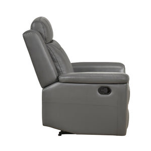 Zaria Leather Match Manual Reclining Chair