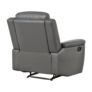 Zaria Leather Match Manual Reclining Chair