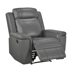 Zaria Leather Match Manual Reclining Chair