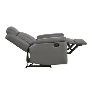 Zaria Leather Match Manual Reclining Chair