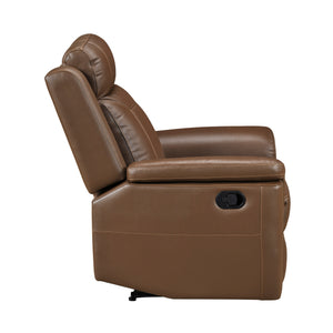 Zaria Leather Match Manual Reclining Chair