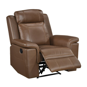 Zaria Leather Match Manual Reclining Chair