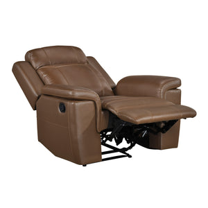 Zaria Leather Match Manual Reclining Chair