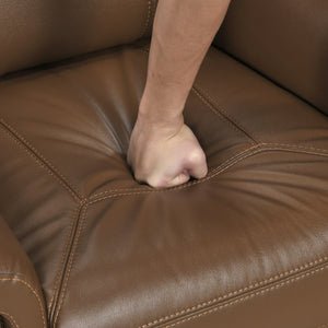 Zaria Leather Match Manual Reclining Chair