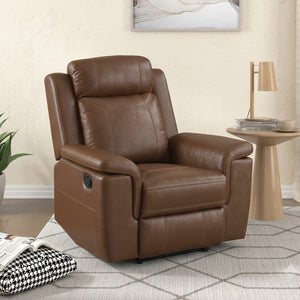 Zaria Leather Match Manual Reclining Chair