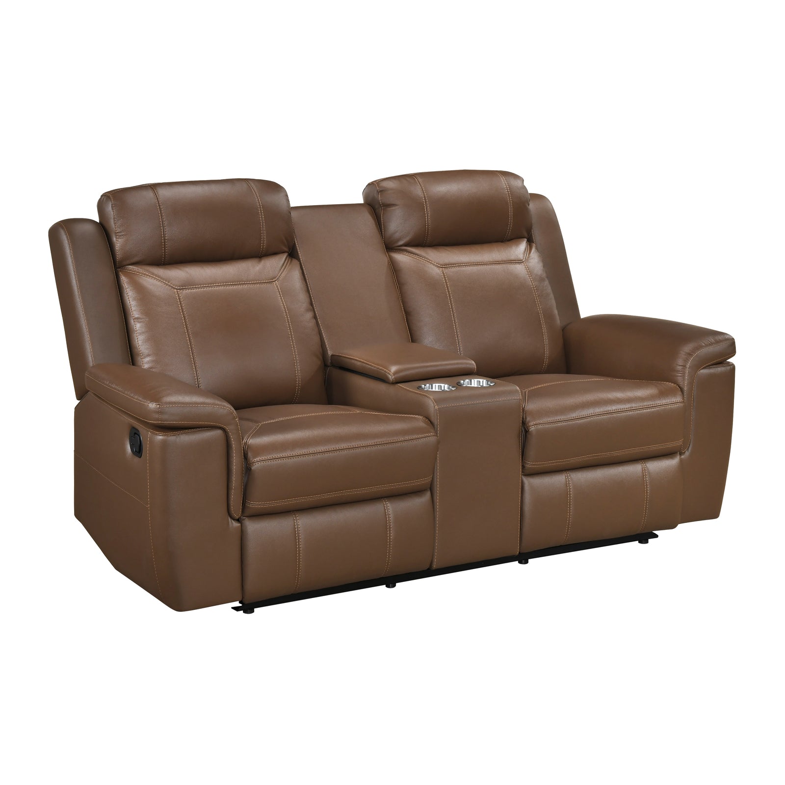 Zaria 2-Piece Leather Match Manual Reclining Sofa Set