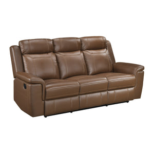 Zaria 2-Piece Leather Match Manual Reclining Sofa Set