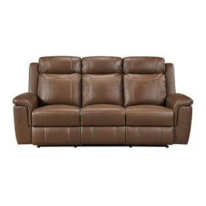 Zaria 2-Piece Leather Match Manual Reclining Sofa Set