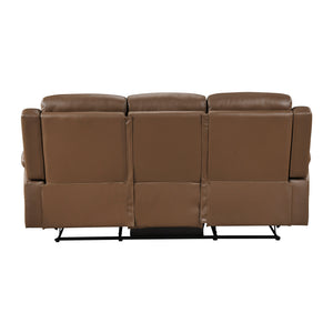 Zaria 2-Piece Leather Match Manual Reclining Sofa Set