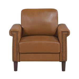 Halston Faux Leather Living Room Chair