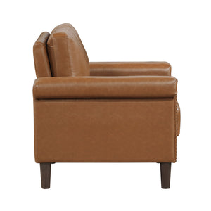 Halston Faux Leather Living Room Chair