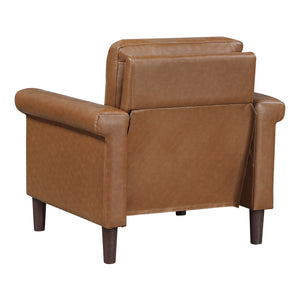 Halston Faux Leather Living Room Chair
