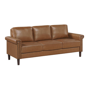 Halston Faux Leather Living Room Sofa