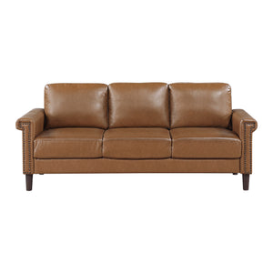 Halston Faux Leather Living Room Sofa