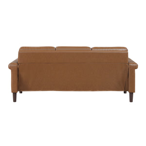 Halston Faux Leather Living Room Sofa