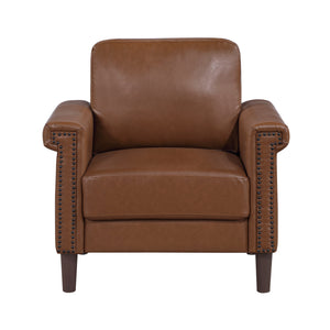 Halston Faux Leather Living Room Chair