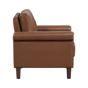 Halston Faux Leather Living Room Chair
