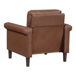 Halston Faux Leather Living Room Chair
