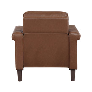 Halston Faux Leather Living Room Chair