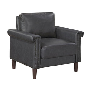 Halston Faux Leather Living Room Chair