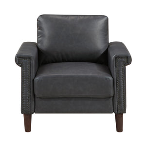 Halston Faux Leather Living Room Chair