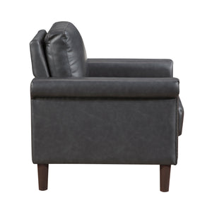 Halston Faux Leather Living Room Chair