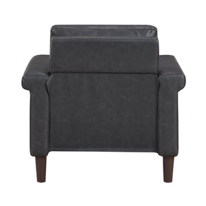 Halston Faux Leather Living Room Chair
