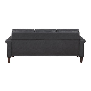 Halston Faux Leather Living Room Sofa