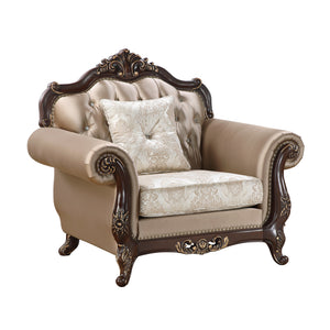 Kall Textured Fabric & Jacquard Living Room Chair