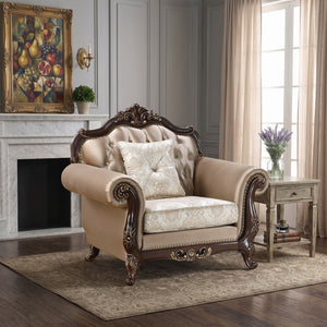 Kall Textured Fabric & Jacquard Living Room Chair