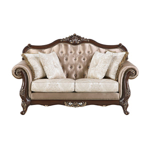 Kall Textured Fabric & Jacquard Living Room Loveseat