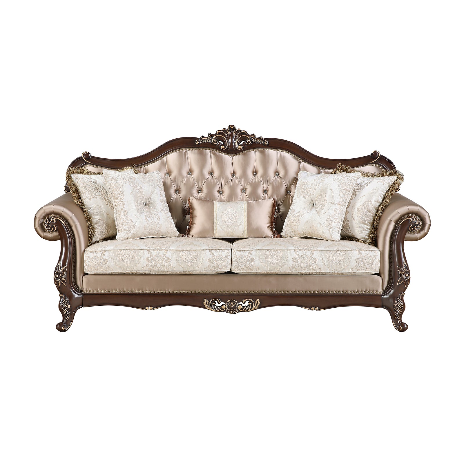 Kall Textured Fabric & Jacquard Living Room Sofa
