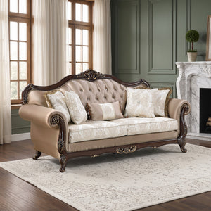 Kall Textured Fabric & Jacquard Living Room Sofa
