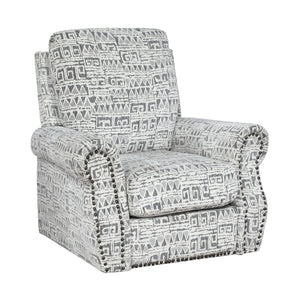 Nook Jacquard Fabric Swivel Chair