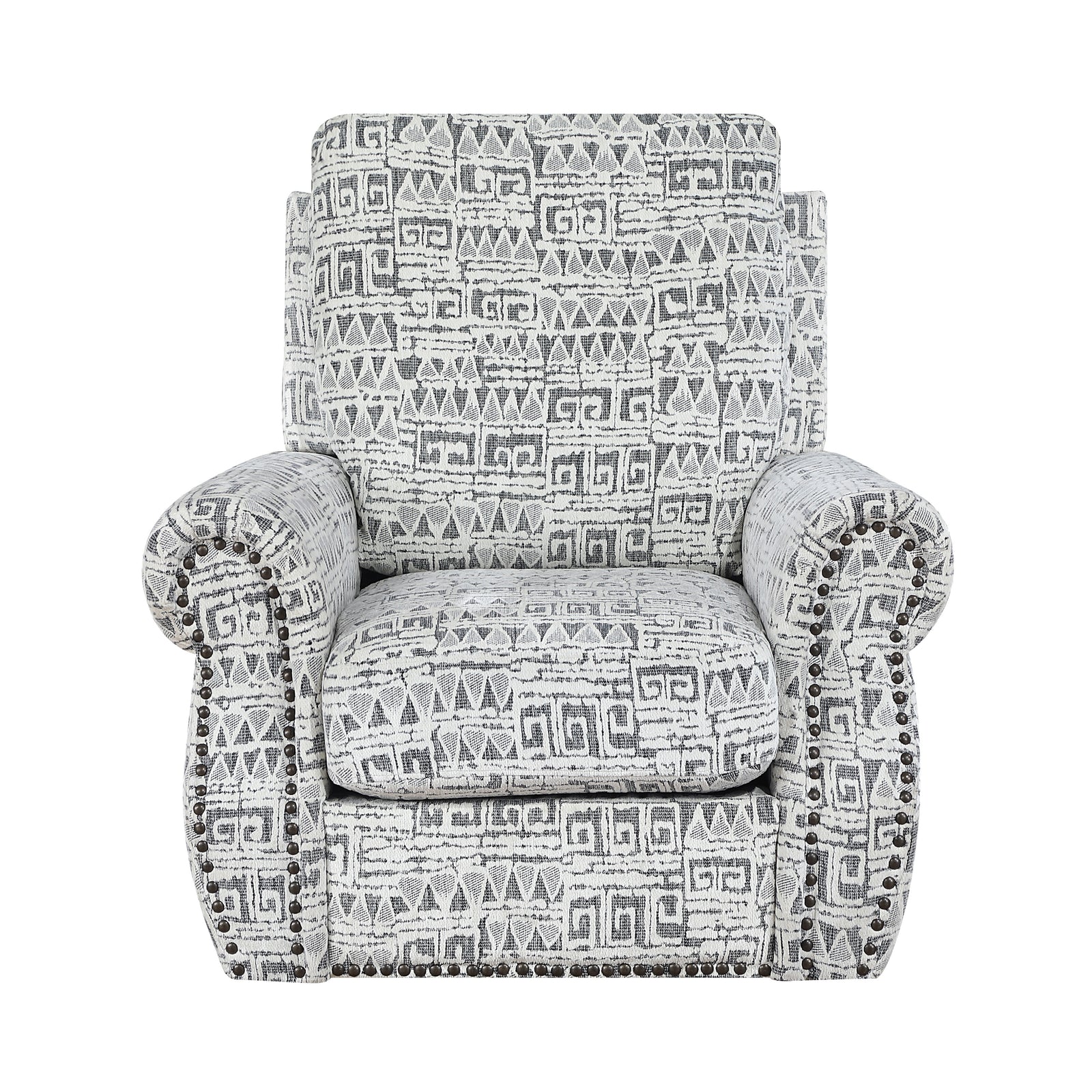 Nook Jacquard Fabric Swivel Chair