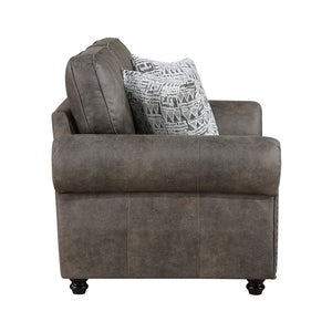 Nook Polished Microfiber Living Room Loveseat