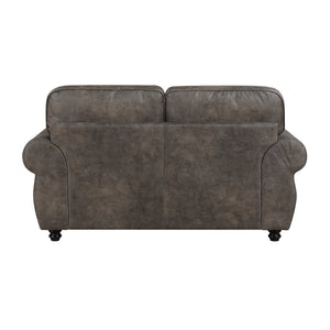 Nook Polished Microfiber Living Room Loveseat