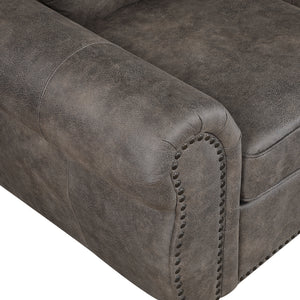 Nook Polished Microfiber Living Room Loveseat